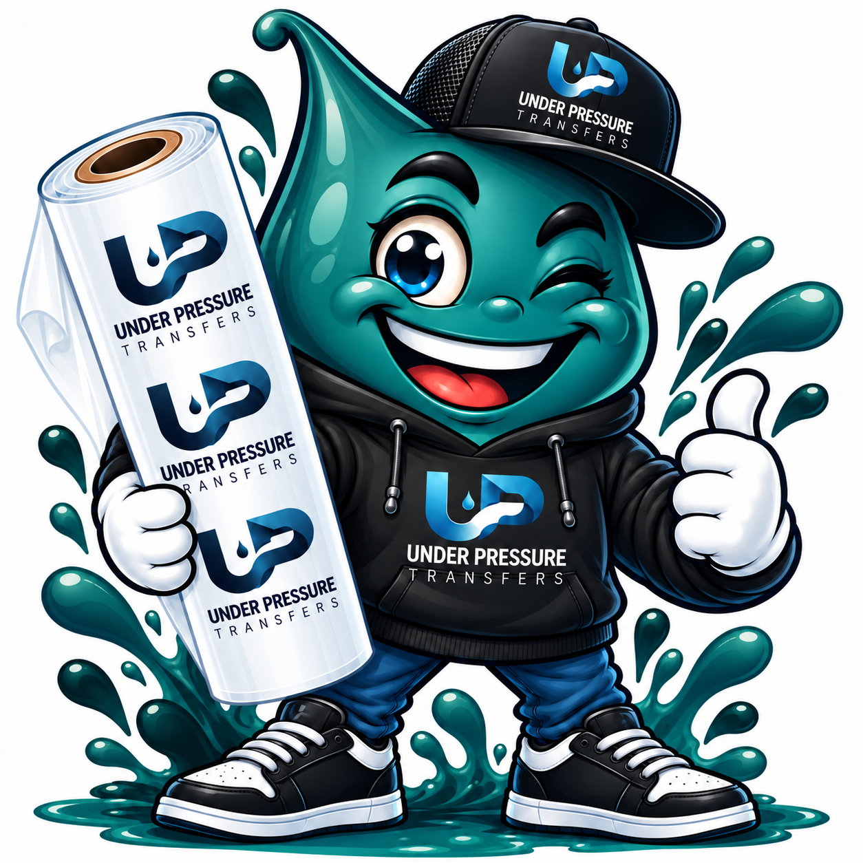 Pressly, UPT’s teal transfer mascot